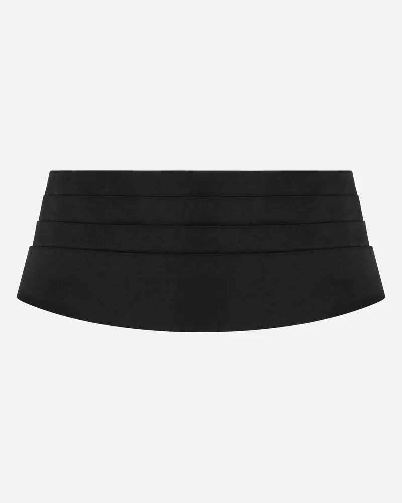 Dolce & Gabbana Fascia Smoking - Donna Cinture Nero Raso Nero