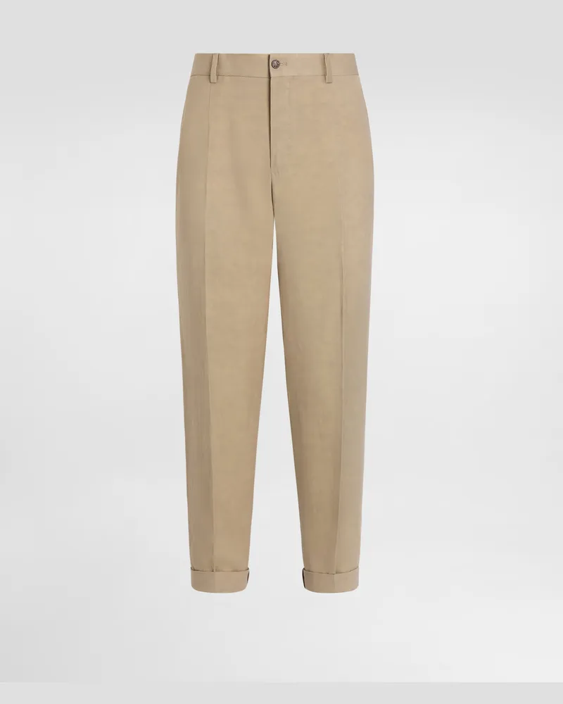 Dolce & Gabbana Pantaloni In Lino - Uomo Pantaloni E Shorts Beige Beige
