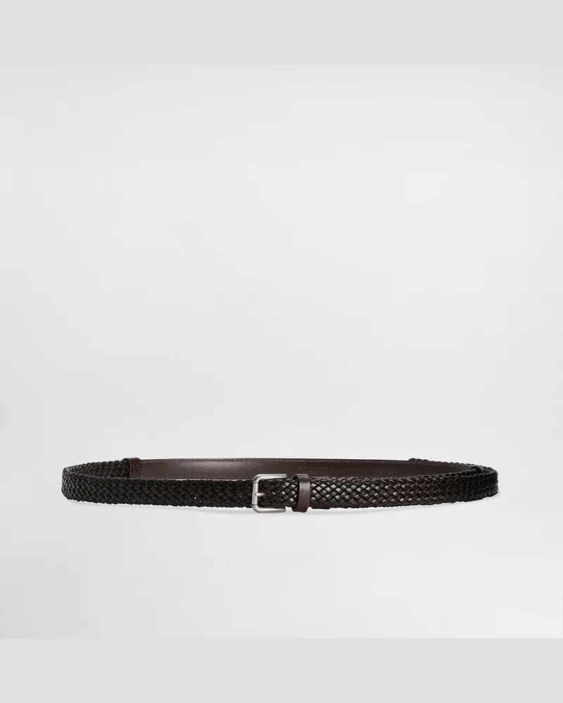 Dolce & Gabbana Cintura In Pelle Di Vitello - Uomo Cinture Marrone Marrone