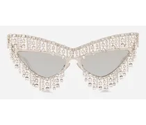 Crystals' Rain Sunglasses - Donna Icons Argento