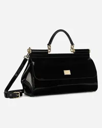 Dolce & Gabbana Borsa A Mano Sicily Piccola - Donna Nero Pelle Nero