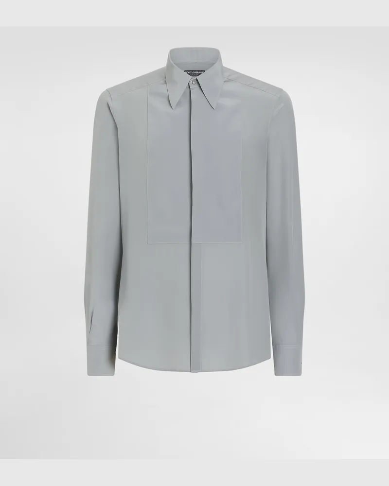Dolce & Gabbana Camicia Gold In Crêpe De Chine - Uomo Camicie 