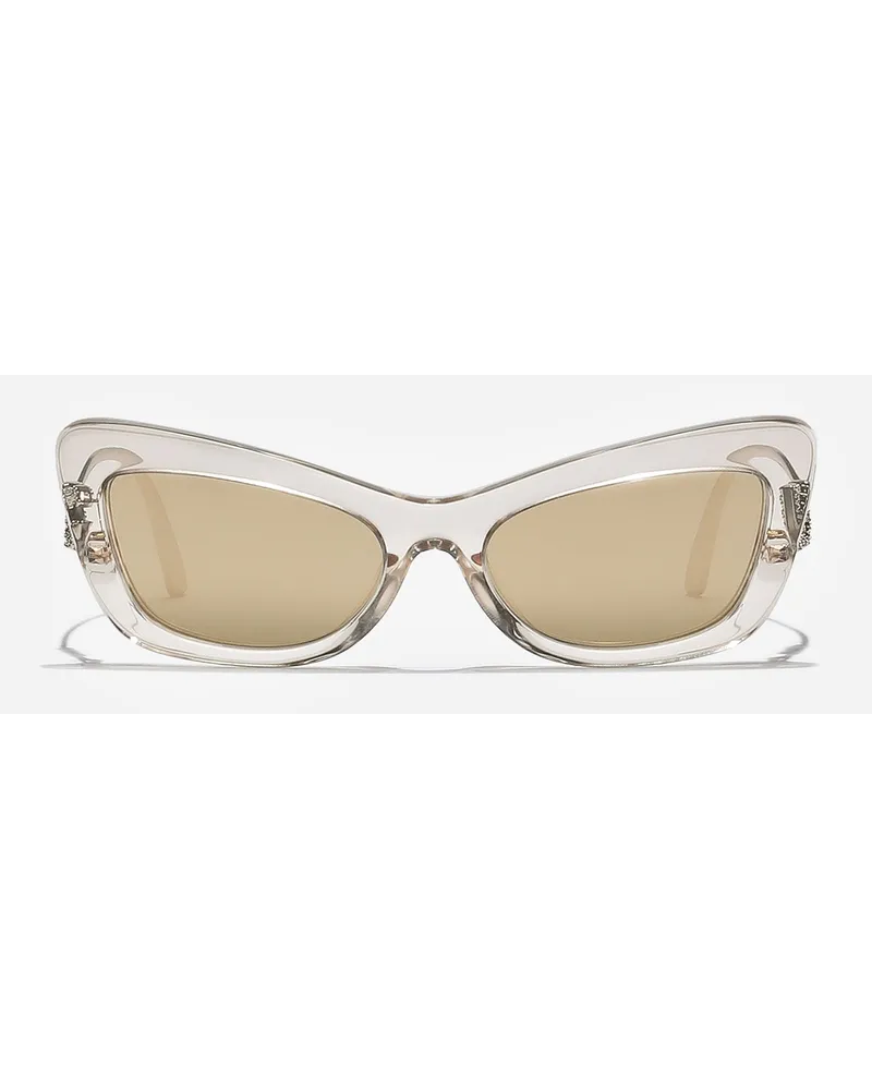 Dolce & Gabbana Occhiali Da Sole Dg Crystal - Donna Occhiali Da Sole Beige Generic