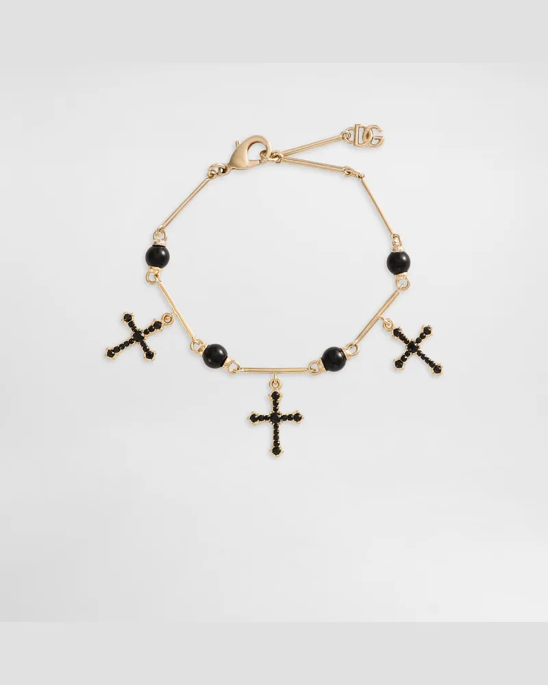 Dolce & Gabbana Bracciale Con Charms Croci - Donna Bijoux Oro Metallo Oro