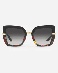 Dolce & Gabbana Half Print Sunglasses - Donna Occhiali Da Sole Stampa Floreale Generic