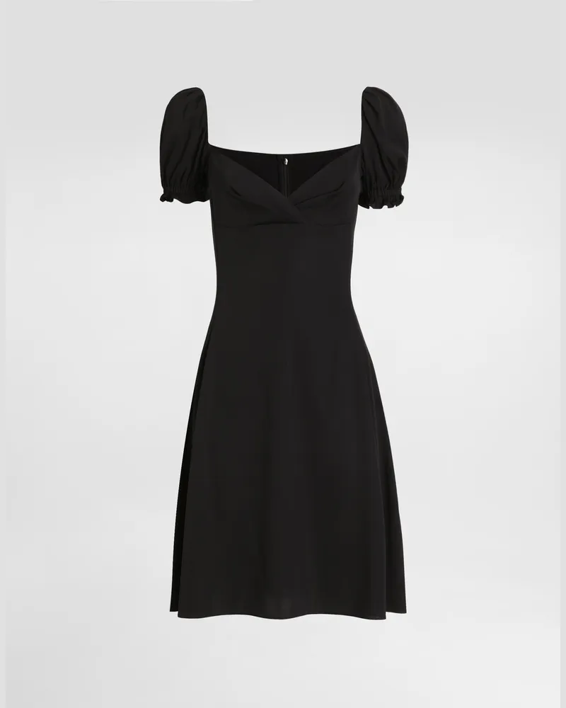 Dolce & Gabbana Abito In Charmeuse Stretch - Donna Abiti Nero Seta Nero