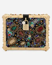 Dolce & Gabbana Borsa Dolce Box In Tessuto Jacquard Con Ricami - Donna Borse A Mano Multicolore Tessuto Multicolor