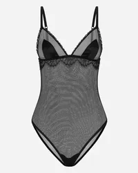 Dolce & Gabbana Body In Tulle - Donna Intimo Nero Pizzo Nero