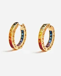 Dolce & Gabbana Multi-colored Sapphire Hoop Earrings - Donna Orecchini Oro Oro Oro