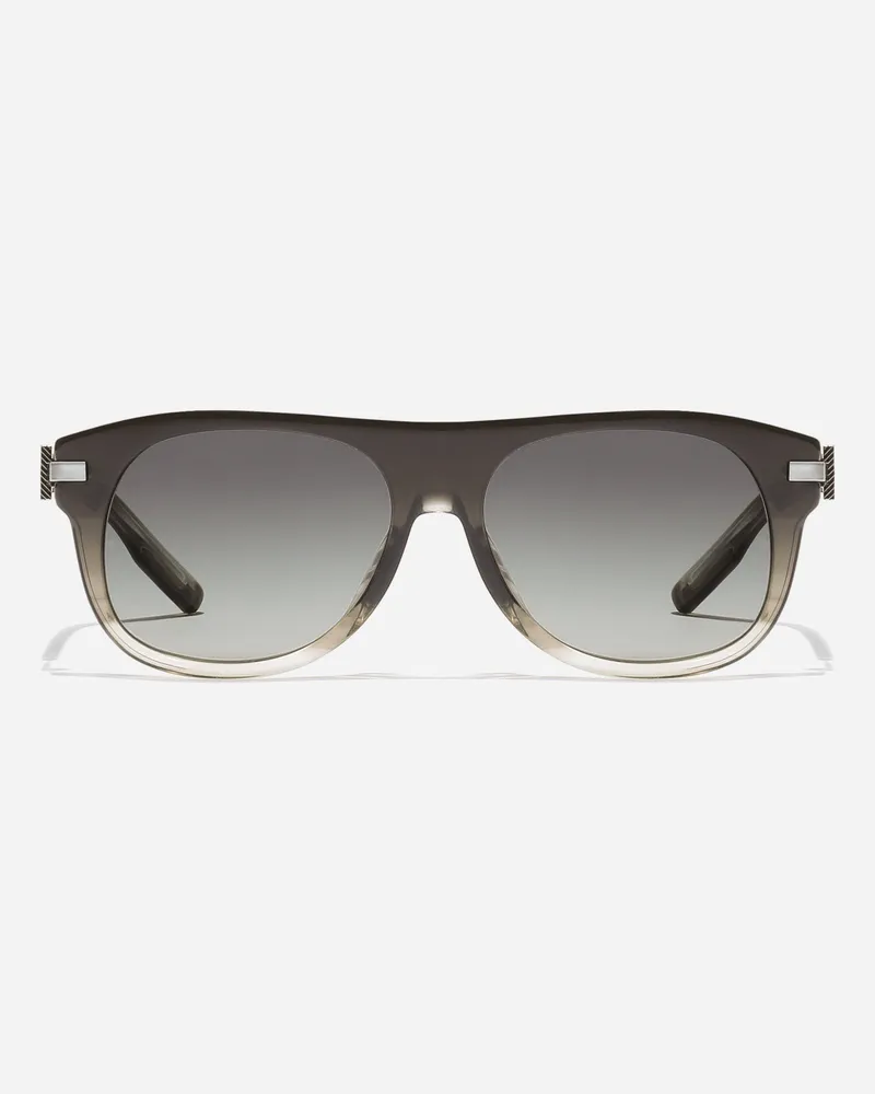 Dolce & Gabbana Occhiali Da Sole Metal Plaque - Donna Novità Grigio Striato Sfumato Generic
