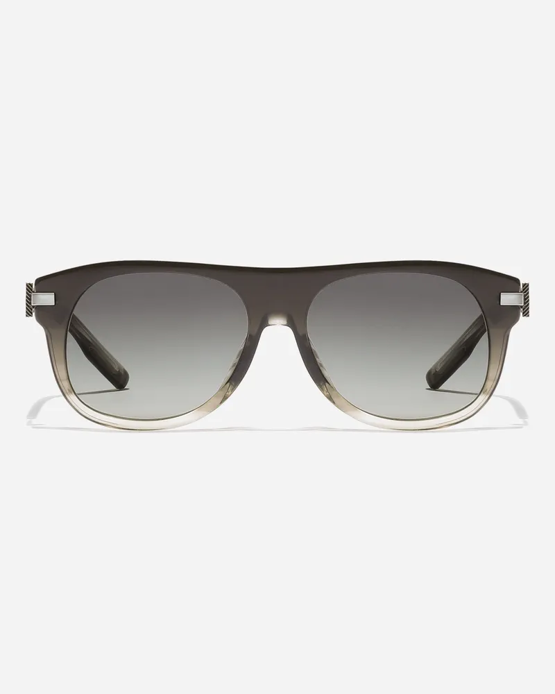 Dolce & Gabbana Occhiali Da Sole Metal Plaque - Donna Novità Grigio Striato Sfumato Generic