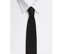 Dolce & Gabbana Cravatta Pala 6 Cm In Seta - Uomo Cravatte E Pochette Nero Tessuto Nero