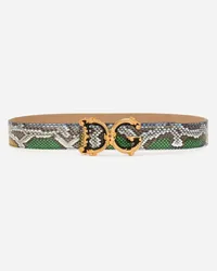 Dolce & Gabbana Dg Girls Belt - Donna Cinture Blu Pelli Pregiate Multicolor