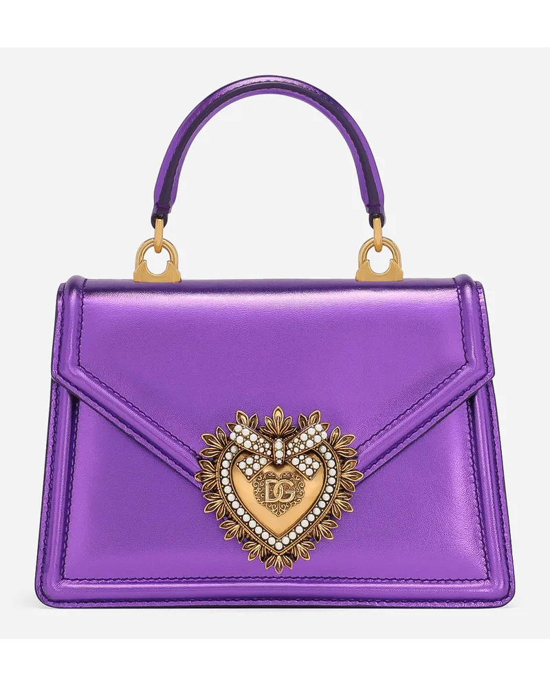 Dolce & Gabbana Top Handle Devotion Piccola - Donna Borse A Spalla E Tracolla Viola Pelle Viola