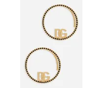 Orecchini Ear Cuff Con Logo Dg E Strass - Donna Bijoux Oro Metallo