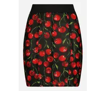 Short Marquisette Skirt With Branded Elastic - Donna Gonne Multicolore Tessuto