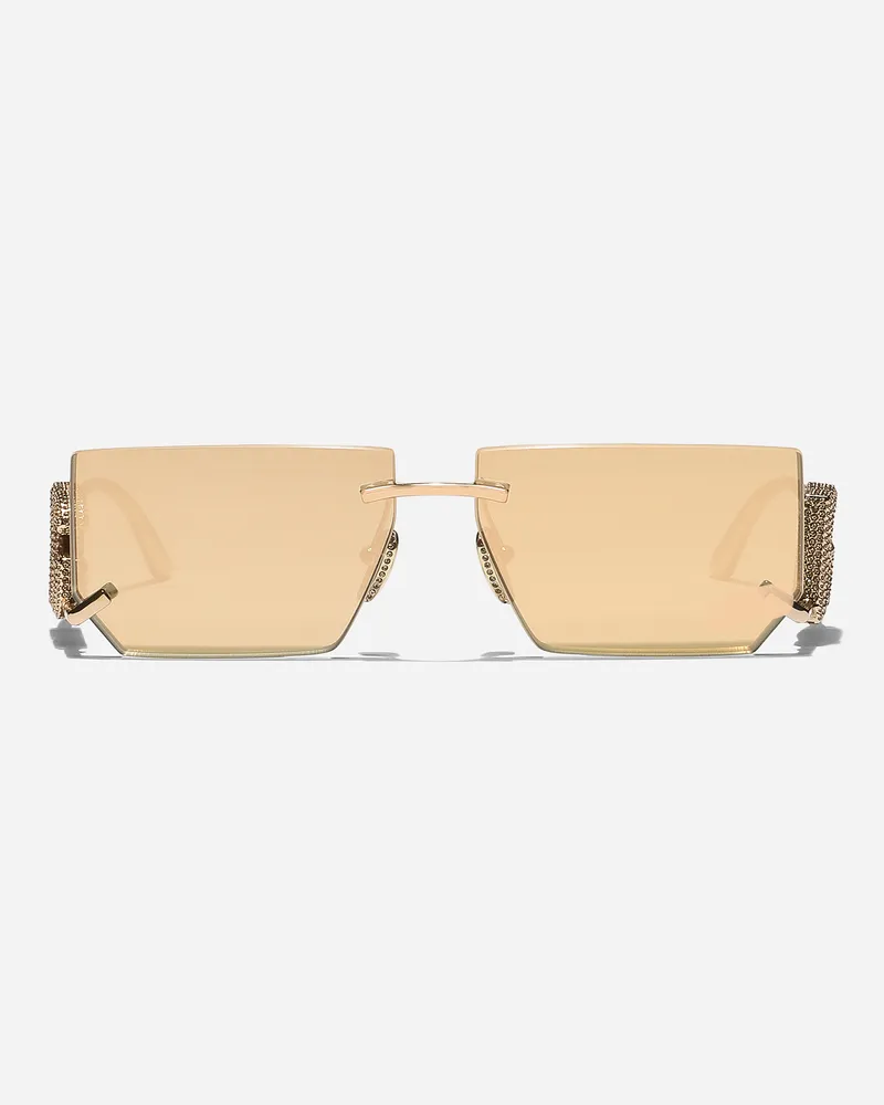 Dolce & Gabbana Occhiali Da Sole Dg Crystal - Donna Occhiali Da Sole Oro Generic