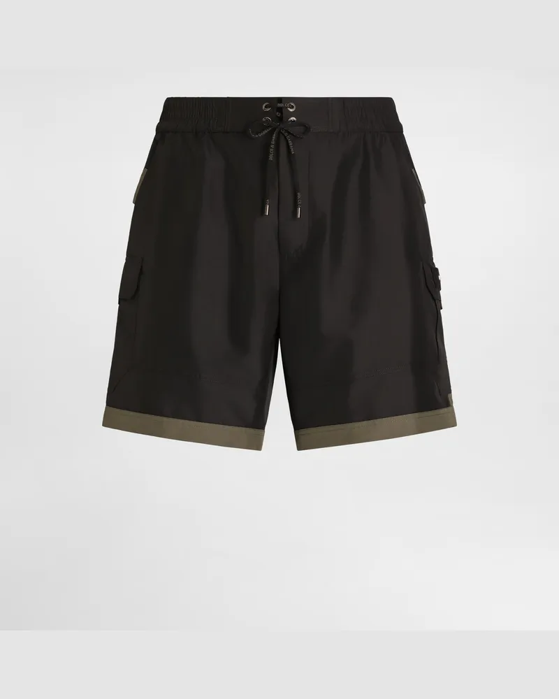 Dolce & Gabbana Medium Swim Boxer Shorts - Uomo Beachwear Multicolore Multicolore