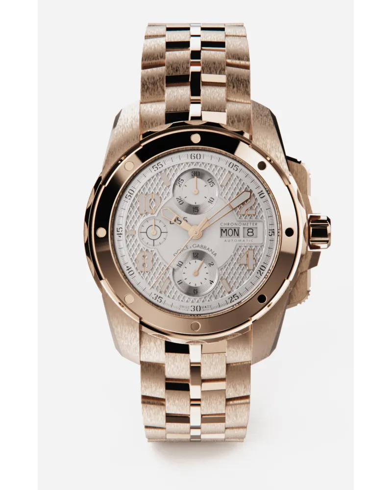 Dolce & Gabbana Ds5 Watch In Red Gold - Uomo Orologi Oro Oro