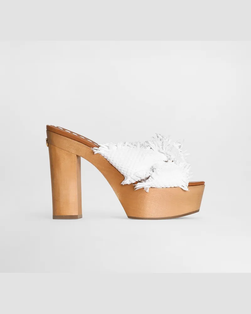 Dolce & Gabbana Zeppa In Rafia - Donna Sandali E Zeppe Multicolore Multicolore