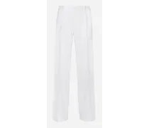 Pantalone Sartoriale In Lana - Uomo Pantaloni E Shorts Bianco
