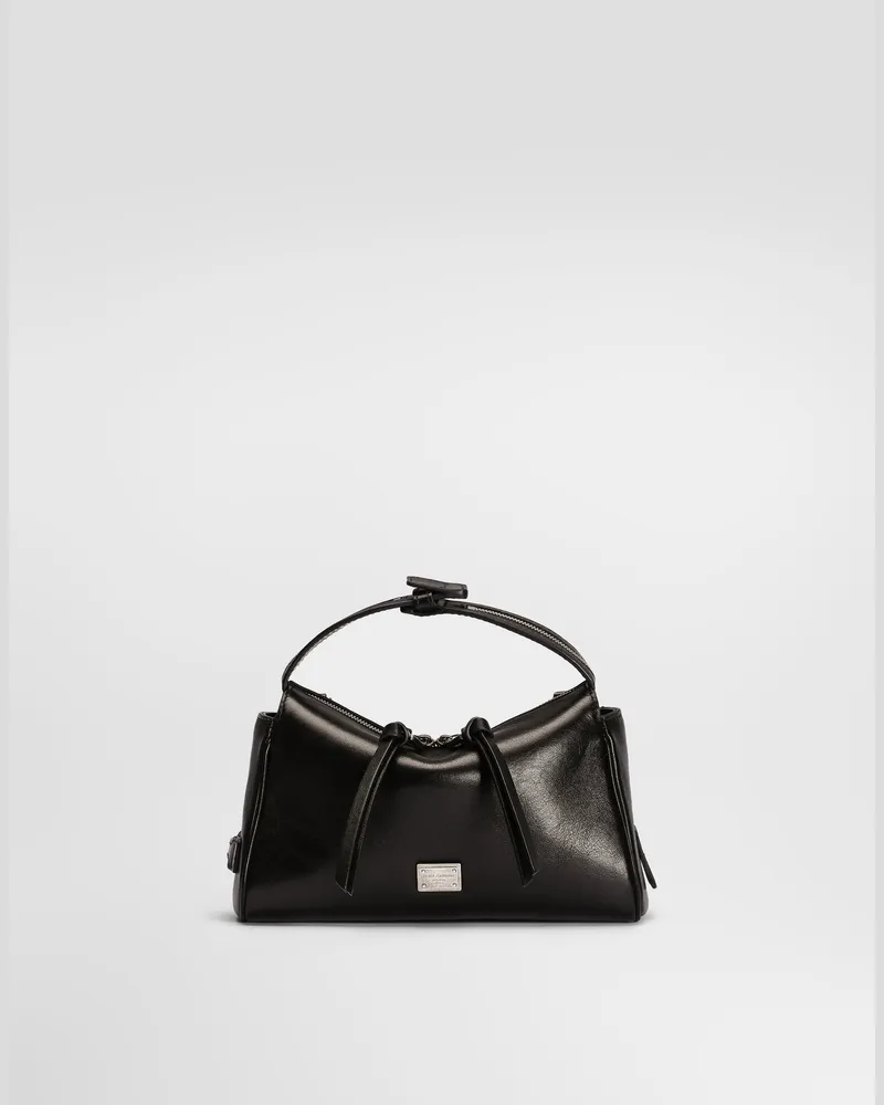 Dolce & Gabbana Borsa A Mano Vittoria In Pelle Di Vitello - Donna Borse A Spalla E Tracolla Nero Nero