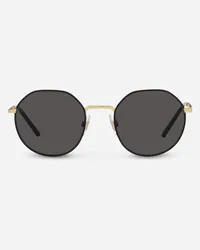 Dolce & Gabbana Gros Grain Sunglasses - Uomo Icons Oro E Nero Generic