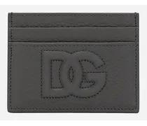 Dolce & Gabbana Portacarte Dg Logo - Uomo Portafogli E Piccola Pelletteria Grigio Grigio