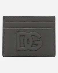 Dolce & Gabbana Portacarte Dg Logo - Uomo Portafogli E Piccola Pelletteria Grigio Grigio