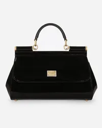 Dolce & Gabbana Borsa A Mano Sicily Allungata - Donna Borse A Mano Nero Pelle Nero