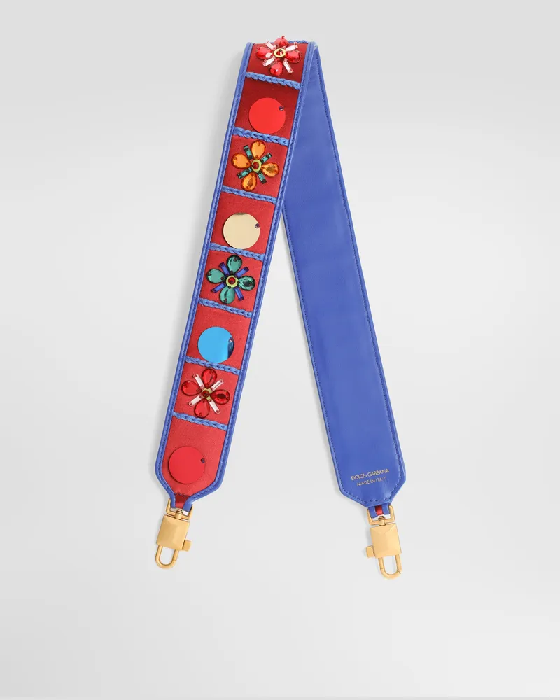 Dolce & Gabbana Tracolla Per Borse Con Ricamo - Donna Accessori Per Borse E Tracolle Multicolore Multicolore
