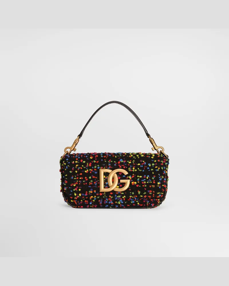 Dolce & Gabbana Borsa A Mano 3.5 In Bouclé - Donna Borse A Mano Multicolore Nero