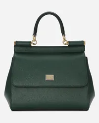 Dolce & Gabbana Borsa A Mano Sicily Media - Donna Borse A Mano Verde Pelle Lago