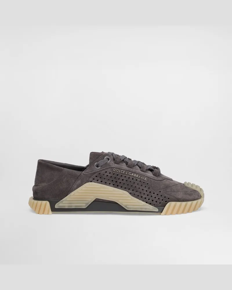 Dolce & Gabbana Sneaker Ns1 Slip-on In Mix Materiali - Uomo Sneaker Grigio Grigio