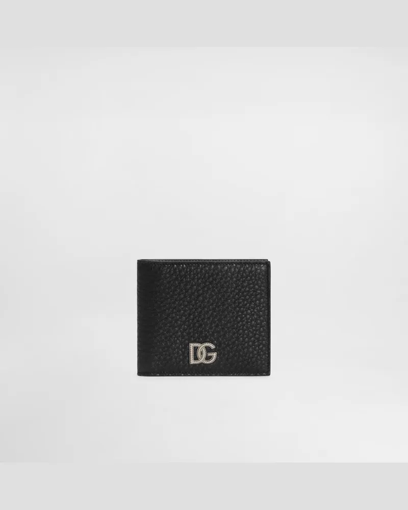 Dolce & Gabbana Portafoglio In Pelle Di Vitello Con Logo - Uomo Portafogli E Piccola Pelletteria Nero Nero