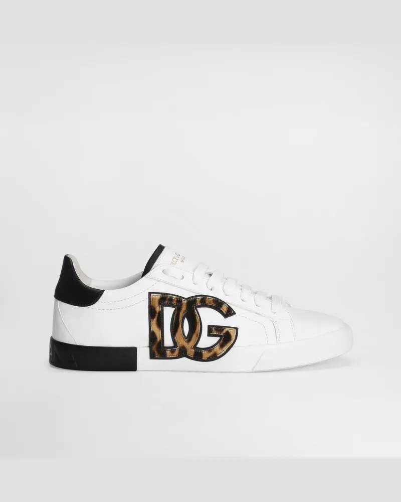 Dolce & Gabbana Sneaker Portofino Vintage In Pelle Di Vitello - Donna Sneaker Stampa Stampa