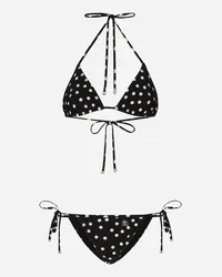 Dolce & Gabbana Bikini A Triangolo Stampa Pois - Donna Beachwear Stampa Stampa