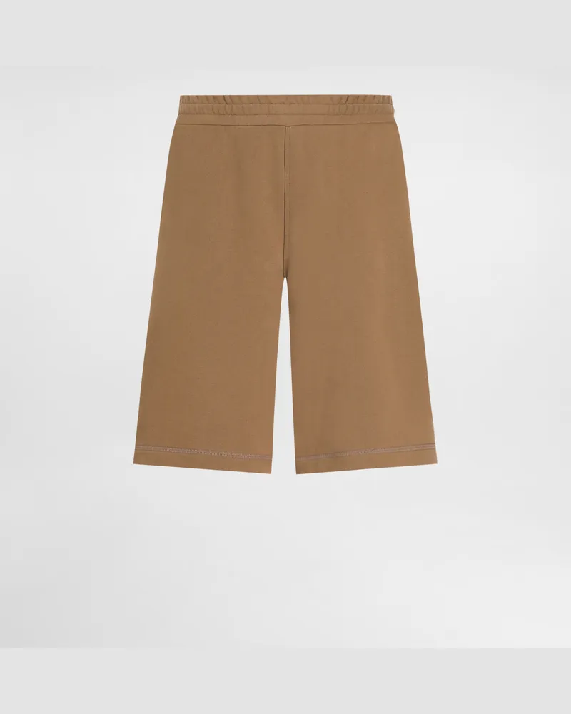 Dolce & Gabbana Bermuda Jogging In Cotone - Uomo Pantaloni E Shorts Marrone Marrone