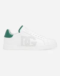 Dolce & Gabbana Sneaker Portofino In Pelle Di Vitello - Uomo Sneaker Bianco Bianco