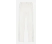 Pantalone Sailor In Cotone Stretch - Uomo Pantaloni E Shorts Bianco