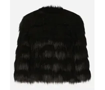 Faux Fur Jacket - Donna Giacche Nero Ecopelliccia