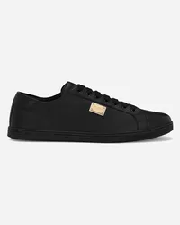 Dolce & Gabbana Sneaker Saint Tropez In Pelle Di Vitello - Uomo Sneaker Nero Pelle Nero