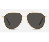 Diagonal Cut Sunglasses - Uomo Icons Oro