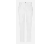 Jeans Regular Stretch Bianco - Uomo Denim Multicolore Denim