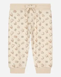 Dolce & Gabbana Pantaloni Jogging In Jersey Con Stampa Stelle E Lune - Uomo Collection Stampa Stampa