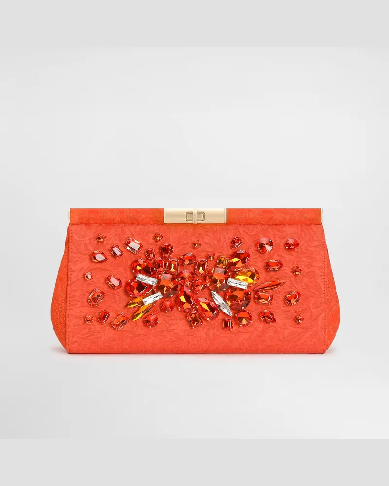Dolce & Gabbana Borsa A Spalla Marlene In Broccato Ricamato - Donna Collection Multicolore Multicolore