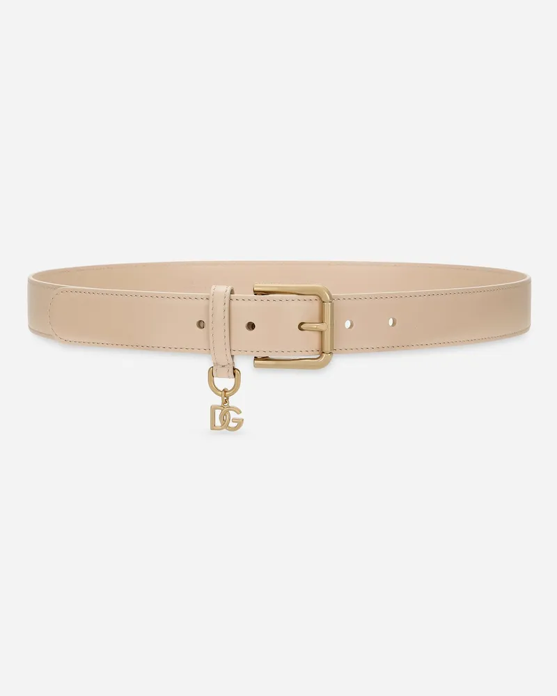 Dolce & Gabbana Dg Charm Belt - Donna Cinture Rosa Pelle Rosa