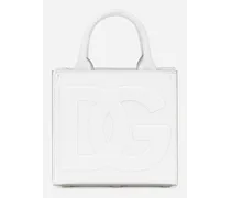 Dg Daily Mini Shopper - Donna Borse Shopping Bianco Pelle