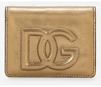 Portafoglio Continental Dg Logo - Donna Portafogli E Piccola Pelletteria Oro Pelle