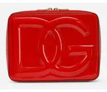 Camera Bag Logo Media In Vernice - Donna Borse A Spalla E Tracolla Rosso Pelle
